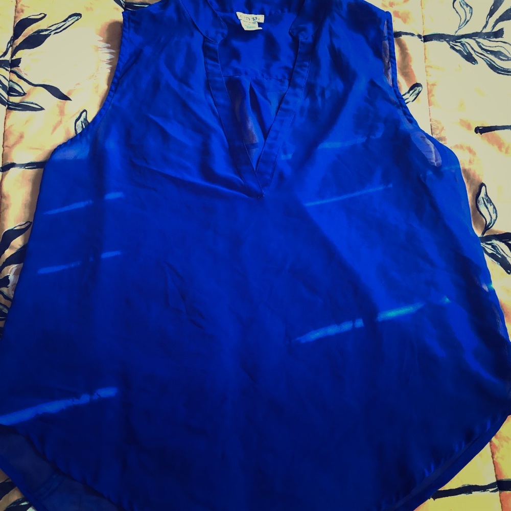 Royal blue sleeveless top